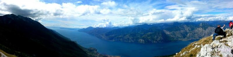 Jezioro Garda widziane z Monte Baldo