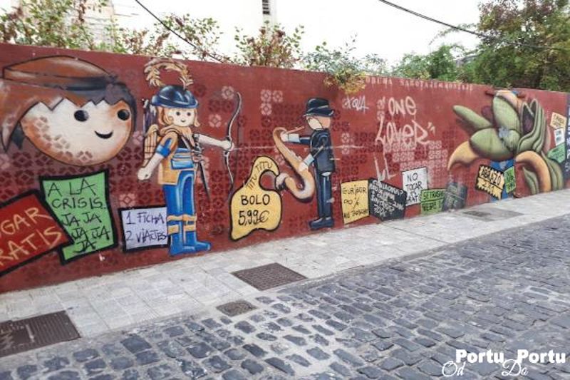 Pomalowane mury w Puerto